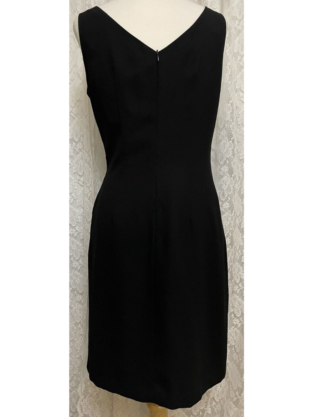 Caren Desiree Company Women's Dress Size 10 Black Embroidered